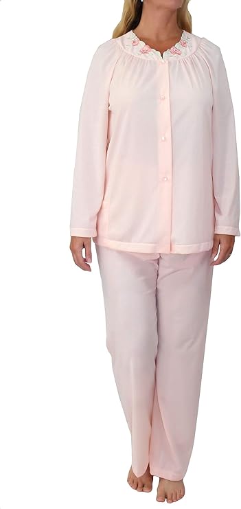 Shadowline Long Sleeve Button Down Pajama Set - 76283