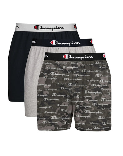 Champion Everyday Comfort Men's Boxers Pack, Cotton Stretch - CAKBBG