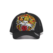 Ed Hardy Embroidered Tiger Head Hat Black - EHH0001-1