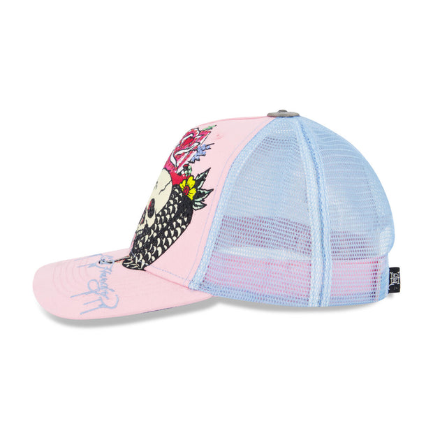 Ed Hardy Rhinestone Cobra Hat Pink/Sky - EHH0001-25RS