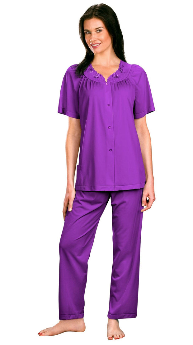 Shadowline Women's Petals Short Sleeve Pajama - 76280
