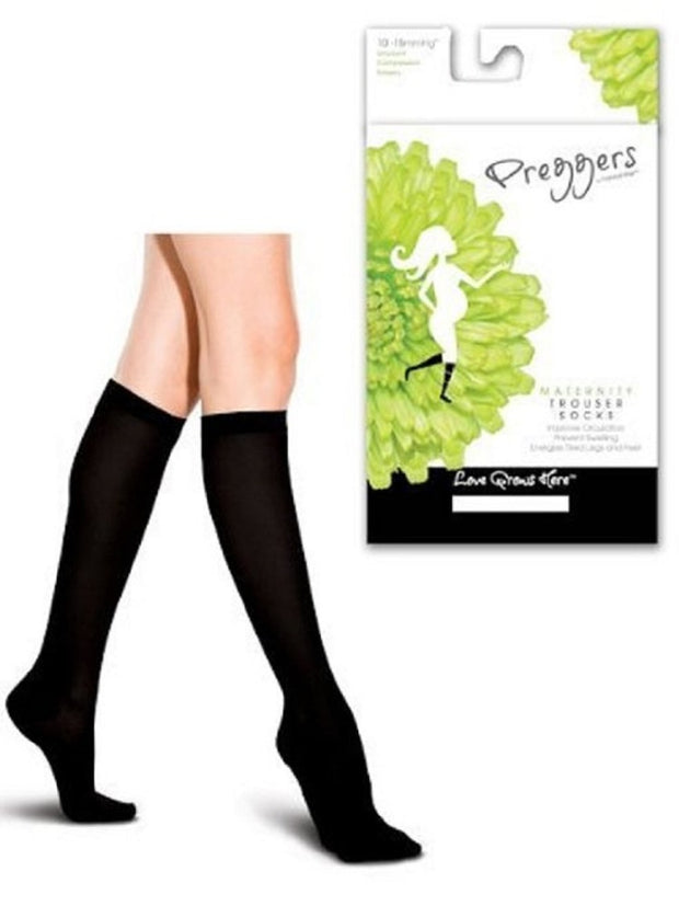 Preggers French Twist Maternity Support Trouser Socks 10-15 mmHg
