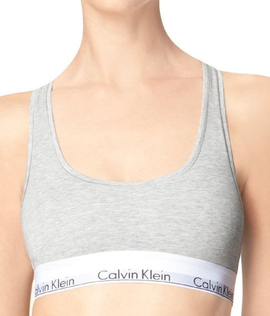 Calvin Klein Modern Cotton Unlined Wireless Bralette, Sailor Jim, Small