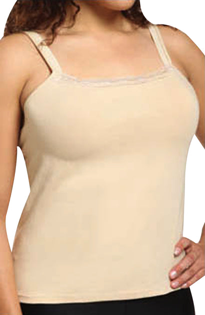 Air Curvey 3 Piece Womens Camisole with Shelf Bra Cotton Undershirts Camis  Adjustable Spaghetti Strap Tank Tops Black Darkgray Navy L - Yahoo Shopping