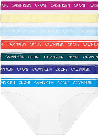 Calvin Klein Women's Ck One Cotton Bikini Panty 7-Pack - QF6575