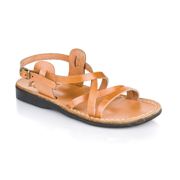 Jerusalem Sandals Tzippora Leather Strappy Slingback Sandal
