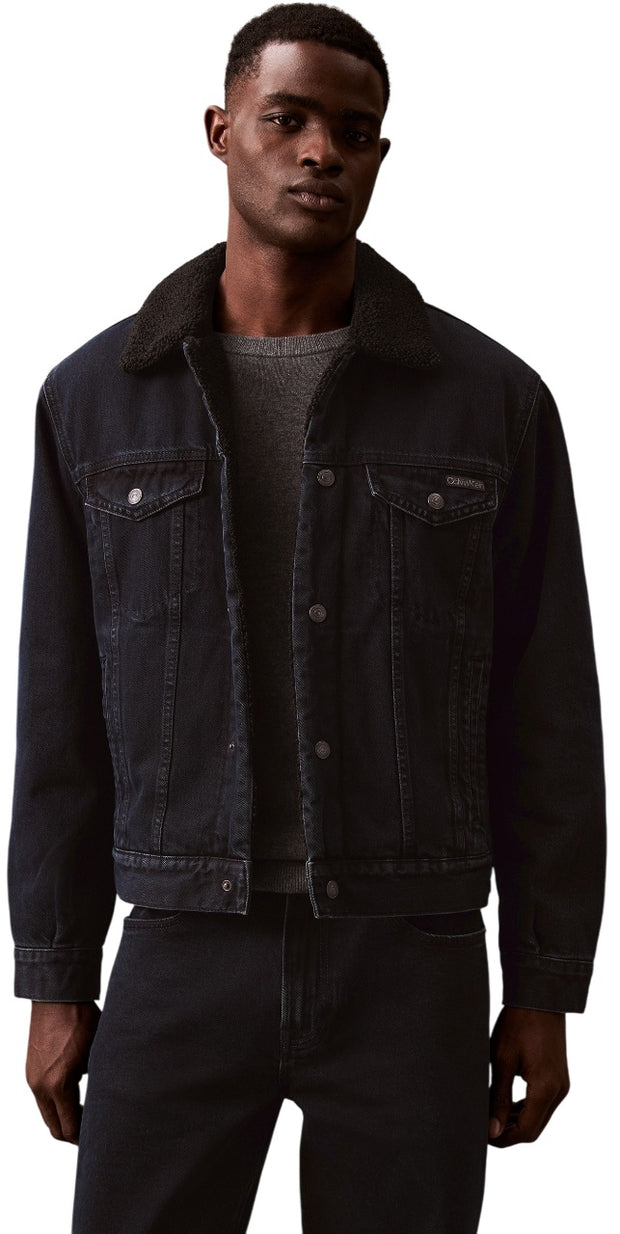 Calvin Klein Men's Sherpa Denim Trucker Jacket - 40EM793