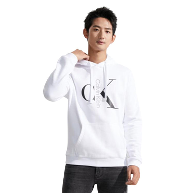 Calvin Klein Men's Mixed Logo Monogram Pullover Hoodie - 40QC403