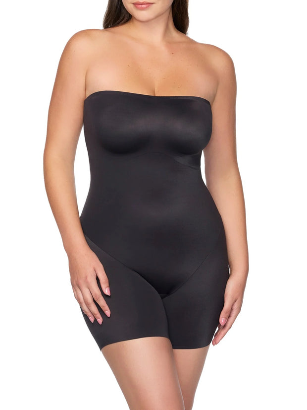 TC Fine Intimates Dress Rehearsal Strapless Mid-Thigh Shaping Bodysuit - 4167