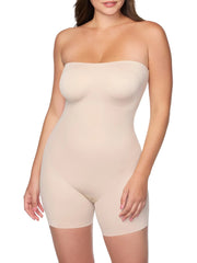 TC Fine Intimates Dress Rehearsal Strapless Mid-Thigh Shaping Bodysuit - 4167