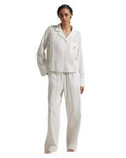 Polo Ralph Lauren Striped Poplin Shirt & Pant PJ Set - 4P0516