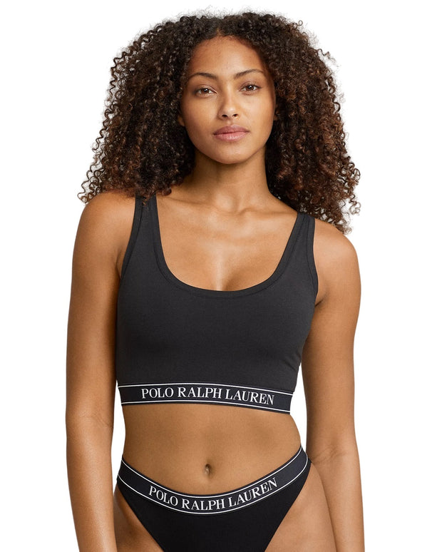 Polo Ralph Lauren Repeat-Logo Scoop Cropped Tank - 4P1025