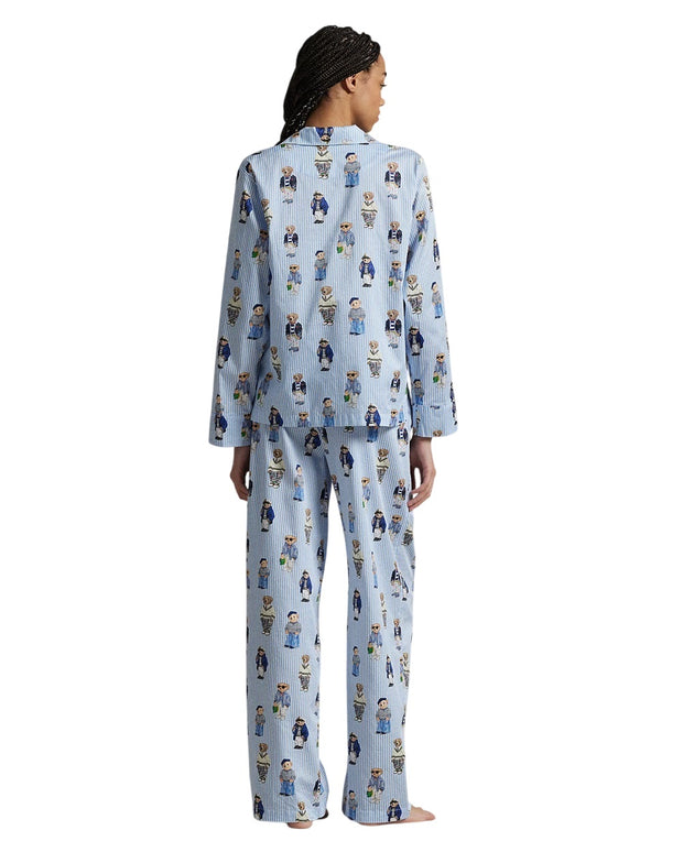 Polo Ralph Lauren Polo Bear Cotton Long-Sleeve Pajama Set - 4P8046