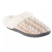 isotoner Women's Chunky Cable Knit Erin Hoodback Slippers - 7979