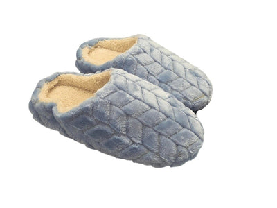 isotoner Chevron Fur Hoodback Slippers - 8301