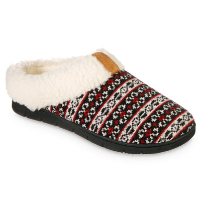 isotoner Women's Fairisle Knit Braelyn Clog Slippers - 8522