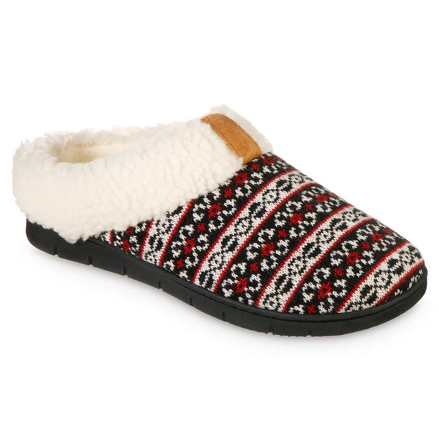 isotoner Women's Fairisle Knit Braelyn Clog Slippers - 8522