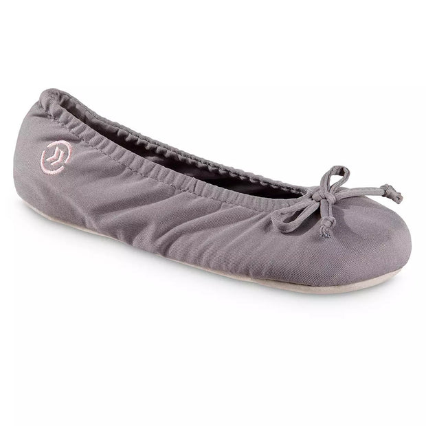 isotoner Women's Stretch Satin ECO Comfort Ballerina Slipper - 8535