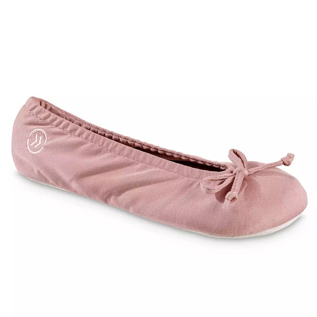 isotoner Women's Stretch Satin ECO Comfort Ballerina Slipper - 8535