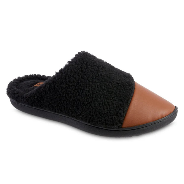 isotoner Women's Tinsley Synthetic Leather & Berger Clog Slippers - 8666