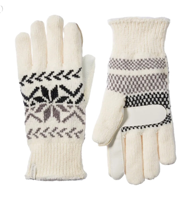 isotoner Women's Chenille Snowflake Gloves (Ultraplush) - A30727 (O/S)