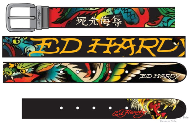 Ed Hardy Dragon and Tiger Belt - BX90303EHQ