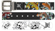 Ed Hardy 38mm Coi and Skull Reversible Belt - BX91623EHQA