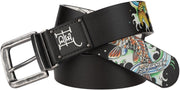Ed Hardy 38mm Coi and Skull Reversible Belt - BX91623EHQA
