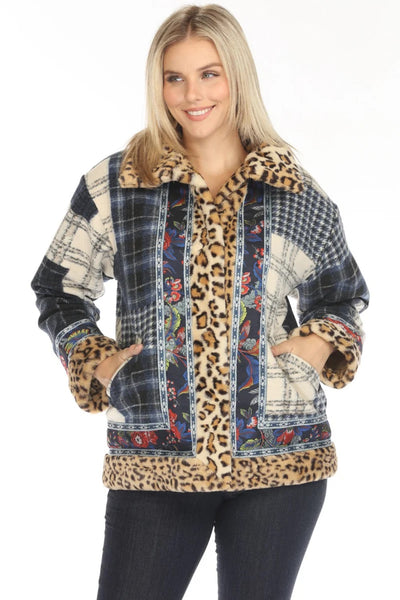 Johnny Was Beck Plaid Reversible Jacket - C45524-O