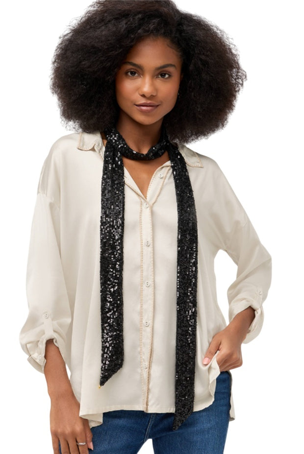 Johnny Was Sheri Sequin Skinny Scarf - C96225-O