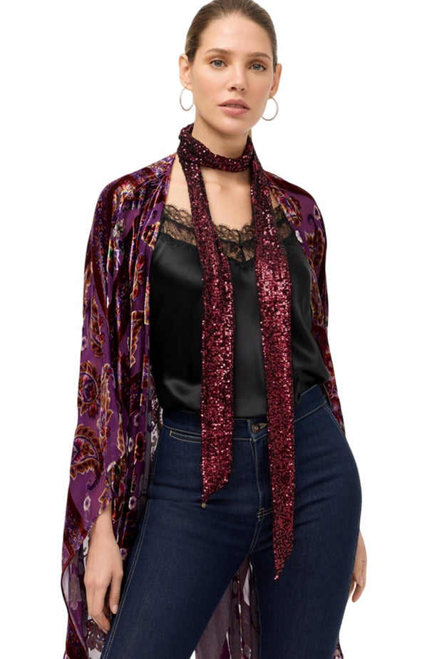 Johnny Was Sheri Sequin Skinny Scarf - C96225-O