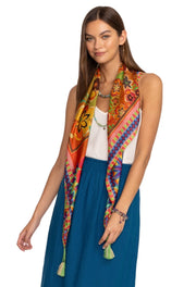 Johnny Was Tie Dye Silk Scarf - C99924-8