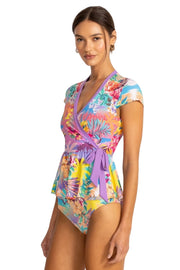 Johnny Was Zeru Wrap Tankini Top - CSW6025-A