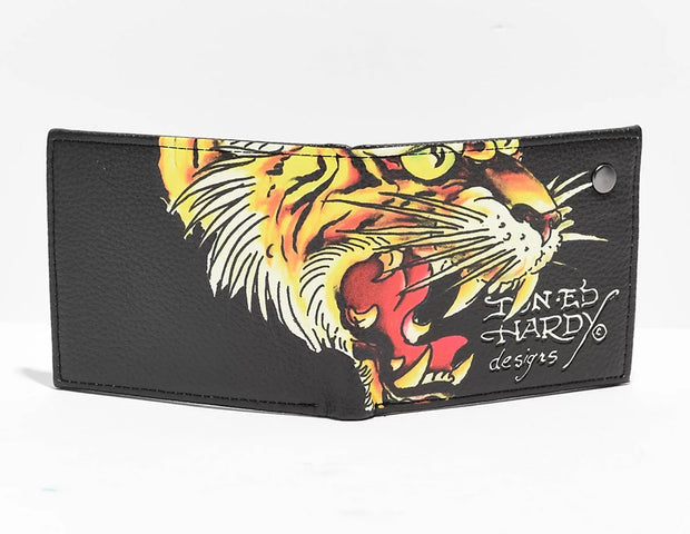 Ed Hardy Tiger Bifold Wallet - EH-WA16023AQ