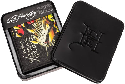 Ed Hardy Tiger Bifold Wallet - EH-WA16023AQ