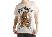 Ed Hardy Men's Crawling Tiger Rhinestone T-Shirt - EHM1100-146RS
