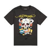 Ed Hardy Men's Ace Skull Throwback Graphic Tee - EHM1100-156