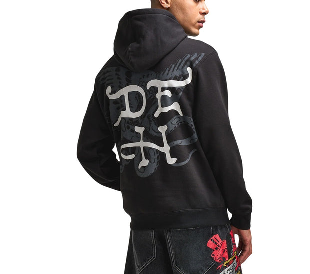 Ed Hardy Men's DG Skull Fleece Pullover Hoodie - EHM1300-74