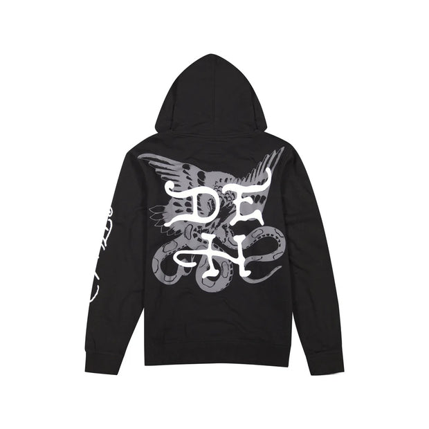 Ed Hardy Men's Tiger Head Rhinestone Hoodie - EHM1300-85RS