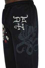 Ed Hardy Men's Death Or Glory Skull Fleece Sweatpants - EHM8003-11