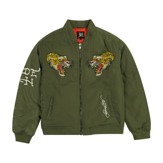 Ed Hardy NYC Skull Bomber Jacket - EHMO1202-2