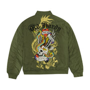 Ed Hardy NYC Skull Bomber Jacket - EHMO1202-2