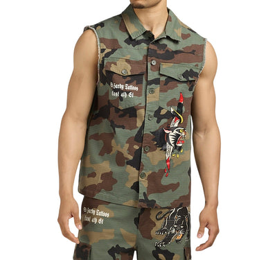 Ed Hardy Panther Twill Jacket - EHMSJ0001-1