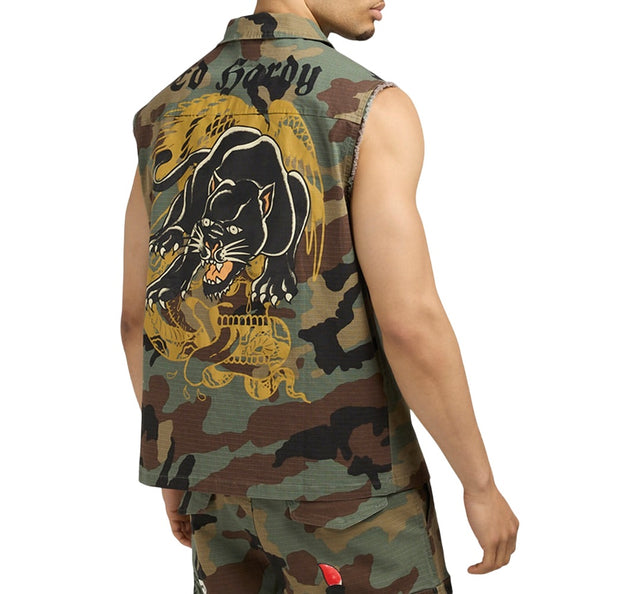 Ed Hardy Panther Twill Jacket - EHMSJ0001-1