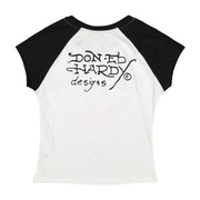 Ed Hardy Heart Wings Raglan Cap Sleeve Tee - EHW1112-1