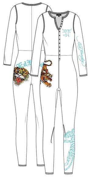 Ed Hardy Tiger Long Sleeve Pajama - EHW9004-2FN – Treasure Lingerie