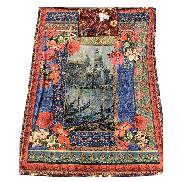 Johnny Was Grand Canel Scarf Print Travel Blanket - H14624-9