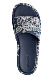 Johnny Was Bandana Embroidered Denim Platform Slide - JWS28225-2