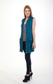 Love Token High Low Fur Vest - LT06-10