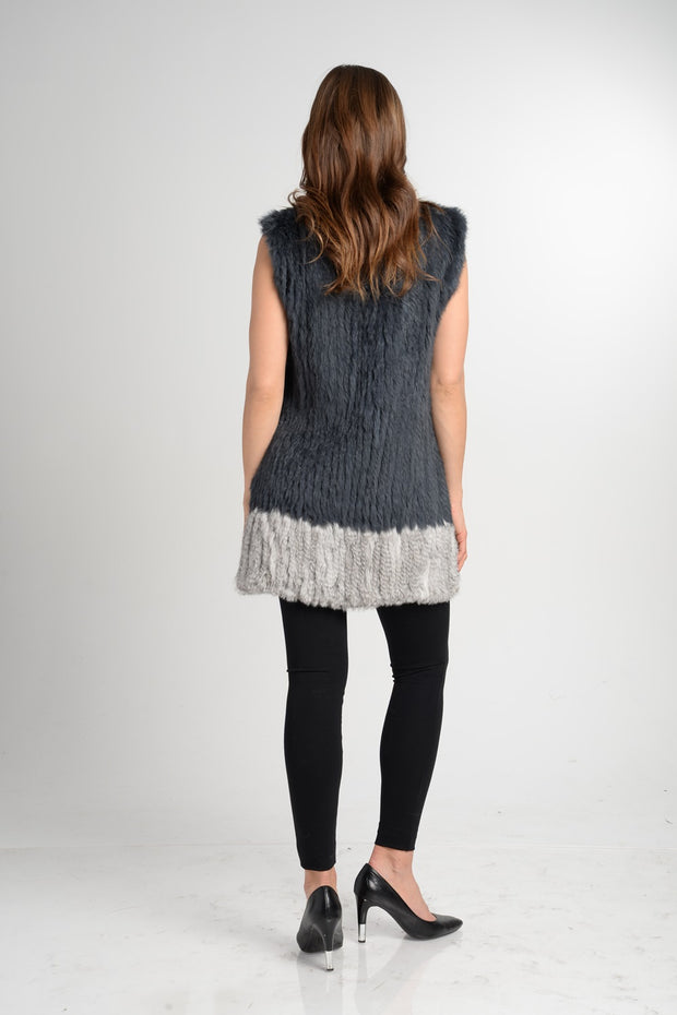 Love Token Alexa Genuine Real Rabbit Fur Vest - LT10-32